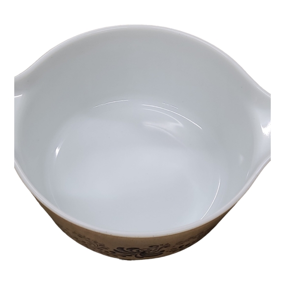 Vintage Pyrex Homestead Speckled Beige Blue Casserole Model # 475-B 2.5 L Dish - Picture 9 of 10